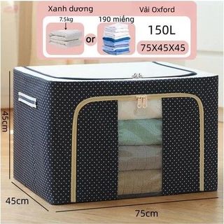 Hộp Đựng Quần Áo Túi giỏ Hộp Vải Khung thép đựng quần áo đồ lót đa năng Kích Thước Lớn Hộp chia ngăn