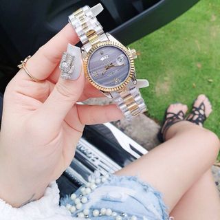 SALE ĐỒNG HỒ NAM NỮ HOT TREND RÔ LE DÂY ĐÚC ĐẶC MẶT CÓ LỊCH THỨ