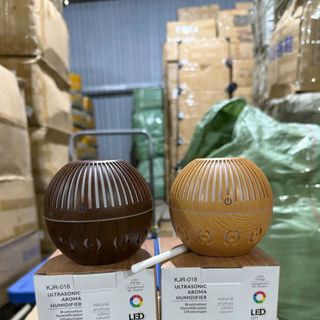 Máy xông tinh dầu Loa Bluetooth có đèn led 7 màu cổ cao lưới 500ml kèm điều khiển - Diffuser Lux