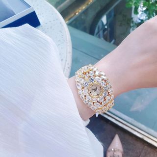 ĐỒNG HỒ NỮ CHÍNH HÃNG MỚI NHẤT FUNMEI FGRAF  FULL NGỌC 7 MÀU ĐI KÈM TEM KÍCH HOẠT ĐIỆN TỬ