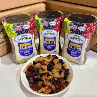Nho khô Sunview Raisins Mỹ hộp (425g)