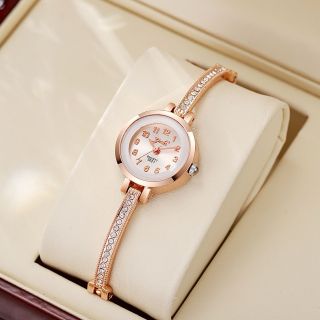 Đồng hồ bảng kiềng đính đá phối mặt tròn tinh tế sang trọng ( Hàng Giá Tận Xưởng )