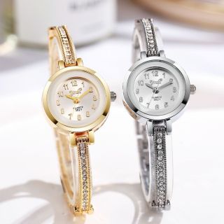 Đồng hồ bảng kiềng đính đá phối mặt tròn tinh tế sang trọng ( Hàng Giá Tận Xưởng )