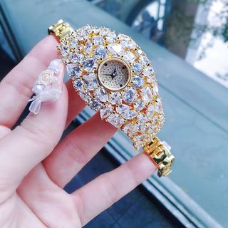 ĐỒNG HỒ NỮ CHÍNH HÃNG MỚI NHẤT FUNMEI FGRAF  FULL NGỌC 7 MÀU ĐI KÈM TEM KÍCH HOẠT ĐIỆN TỬ