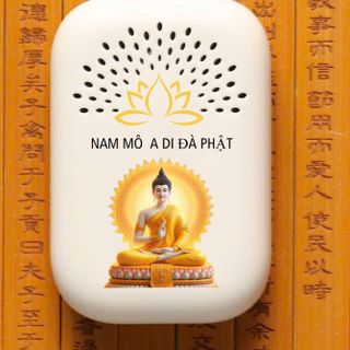 Máy Niệm Phật hình chữ nhật hoa sen (x5) có 59 bài, có khe thẻ nhó, âm thanh rất to và hay, pin sạc xài rất lâu