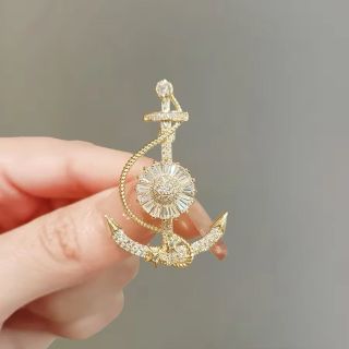 Ghim Trâm cài áo hình mỏ neo thời trang cao cấp dành cho nam nữ 4cm