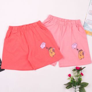 Quần đùi cotton cho bé gái, quần cho bé gái 13-33kg, mát mẻ dịu êm cho mùa hè oi nóng