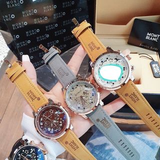 ĐỒNG HỒ NAM TRUNG CẤP HOT TREND MONT DÂY DA MẶT CHẤM