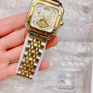 Đồng hồ cơ nam mẫu vuông siêu sang