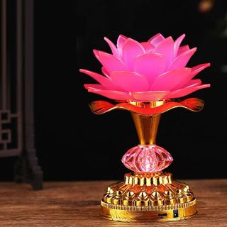 ĐÈN THỜ HOA SEN TỤNG KINH 50 BÀI