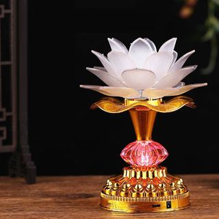 ĐÈN THỜ HOA SEN TỤNG KINH 50 BÀI