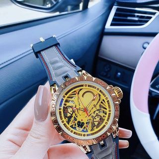 XẢ KHO ĐỒNG HỒ NAM TRUNG CẤP HOT TREND ROGERR DÂY CAO SU BỌC DA MẶT GIẢ CƠ