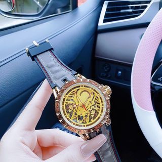 XẢ KHO ĐỒNG HỒ NAM TRUNG CẤP HOT TREND ROGERR DÂY CAO SU BỌC DA MẶT GIẢ CƠ