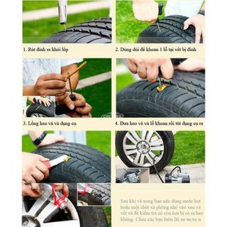 BỘ DỤNG CỤ VÁ XE KHÔNG RUỘT