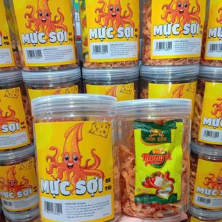 Mực xé sợi sốt bơ tỏi loại hủ (200gr)