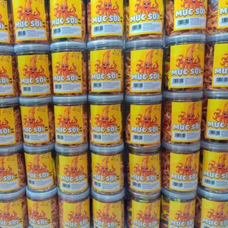 Mực xé sợi sốt bơ tỏi loại hủ (200gr)