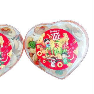[Tết 2025] Bánh đồng tiền mix hạt hộp trái tim (200gr)