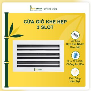 Cửa Gió Nan 2 Slot, Điều Chỉnh Lưu Lượng Gió, Sơn Tĩnh Điện, Cửa Cấp/Hồi, ASIA GREEN ( Giá bao gồm VAT)