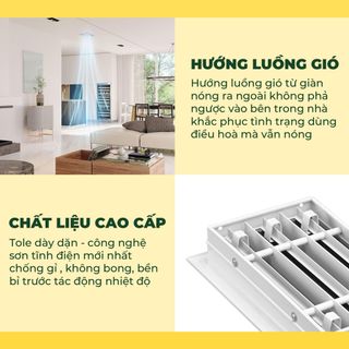 Cửa Gió Nan 2 Slot, Điều Chỉnh Lưu Lượng Gió, Sơn Tĩnh Điện, Cửa Cấp/Hồi, ASIA GREEN ( Giá bao gồm VAT)