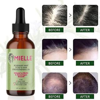 Dầu dưỡng dài tóc Mielle Organics Rosemary Mint Scalp & Hair Strengthening Oil 59ml (Chuẩn Trung)
