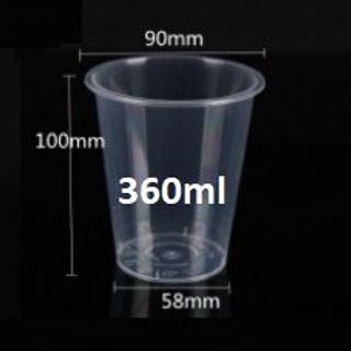 Ly nhựa 360ml PP - mỏng trơn / 1 thùng 1000 cái