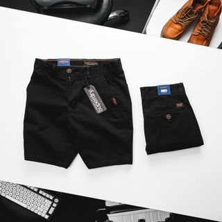 Quần short kaki nam. Chất vải 98% cotton dày dặn đanh mịn 2% sợi Spandex co giãn thoải mái