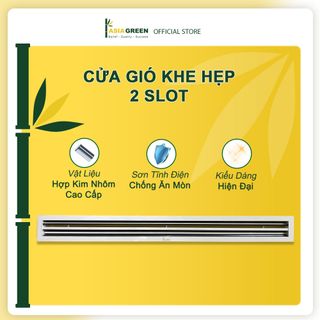 Cửa Gió Nan 2 Slot, Điều Chỉnh Lưu Lượng Gió, Sơn Tĩnh Điện, Cửa Cấp/Hồi, ASIA GREEN ( Giá bao gồm VAT)