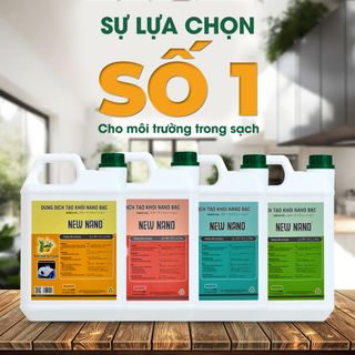 Dung Dịch Tạo Khói Nano Bạc Tinh Chất Thiên Nhiên, Khử Mùi, Khử Khuẩn Nhà Cửa, Ôtô, VP, Khách Sạn 5L (Bạc hà/ Sả chanh/ Quế/ Trà xanh)