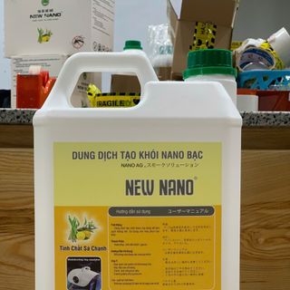 Dung Dịch Tạo Khói Nano Bạc Tinh Chất Thiên Nhiên, Khử Mùi, Khử Khuẩn Nhà Cửa, Ôtô, VP, Khách Sạn 5L (Bạc hà/ Sả chanh/ Quế/ Trà xanh)