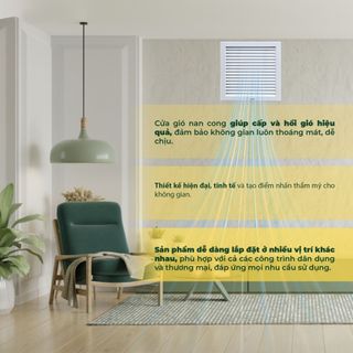 Cửa Gió Nan Cong, Lưu Lượng Gió Cao, Loại Bỏ Bụi Bẩn, Sơn Tĩnh Điện, Asia Green ( Giá bao gồm VAT)