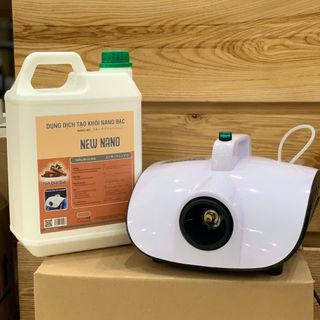 Dung Dịch Tạo Khói Nano Bạc Tinh Chất Thiên Nhiên, Khử Mùi, Khử Khuẩn Nhà Cửa, Ôtô, VP, Khách Sạn 5L (Bạc hà/ Sả chanh/ Quế/ Trà xanh)