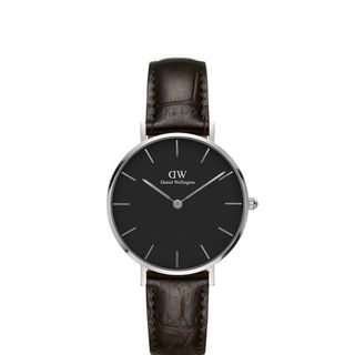 XẢ KHO ĐỒNG HỒ NỮ CAO CẤP D.W PETITE MẶT ĐEN SIZE 28 MÁY MIYOTA