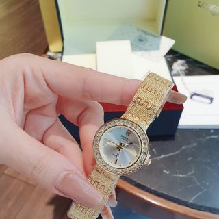 ĐỒNG HỒ NỮ THỜI TRANG HOT TREND RÔ LE MẶT TRÒN MINI VIỀN HỘT