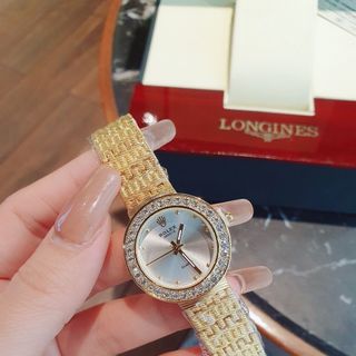 ĐỒNG HỒ NỮ THỜI TRANG HOT TREND RÔ LE MẶT TRÒN MINI VIỀN HỘT