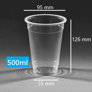 Ly nhựa 500ml PP - mỏng trơn /1 thùng 1000 cái