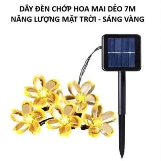 DÂY ĐÈN CHỚP MÀU VÀNG HOA MAI DẺO 7M NLMT