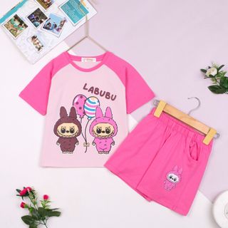 Sét bộ ngắn tay cho bé gái, Đồ bộ mùa hè cho bé gái 15-21kg , cotton mềm mịn, thoáng mát