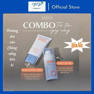 Combo LYCOS "Tự tin ngày nắng" (Kem Chống nắng – Gel Cấp Ẩm) Dưỡng ẩm chống nắng toàn diện