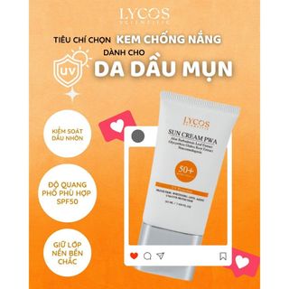Combo LYCOS "Tự tin ngày nắng" (Kem Chống nắng – Gel Cấp Ẩm) Dưỡng ẩm chống nắng toàn diện