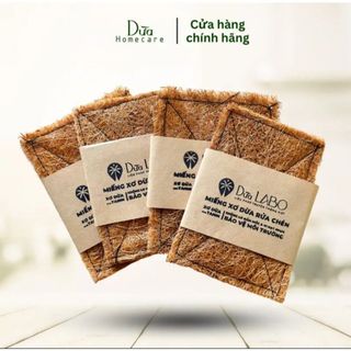 Miếng Xơ Dừa Rửa Chén Dừa Homecar Tiết kiệm nước rửa chén, sạch kin kít