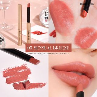 (HF5114) Son Sivanna Lì Và Dưỡng Môi Colors Drama Matte Rouge Cream and Delicate