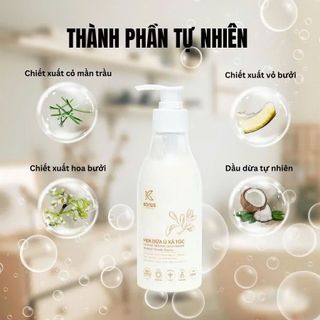 Men Dừa Ủ Xả Tóc Konus - Kem Xả tóc Mềm Mượt Tự Nhiên Ngăn Xơ Rối & Chẻ Ngọn 250ml