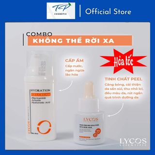 Combo LYCOS "Không Thể Rời Xa" (Tinh Chất Peeling – Gel Cấp Ẩm) giảm mụn sáng da mờ thâm