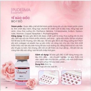 Tế Bào Gốc PUDERMA: BIO-S Tế Bào Gốc Đỏ - Nám - Xanh Tái Tạo Làn Da Căng Bóng, Mịn Màng