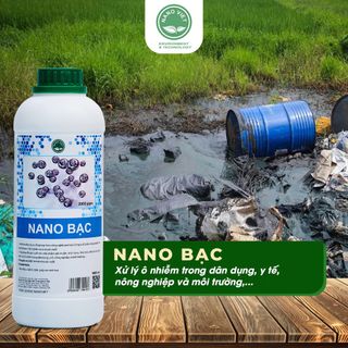 DUNG DỊCH NANO BẠC Dùng sản xuất chế phẩm sát khuẩn,khử trùng, phòng trừ bệnh dịch xử lý ô nhiễm,...
