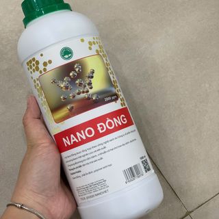 Dung Dịch NANO ĐỒNG Phòng Trừ Nấm Bệnh, Vi Khuẩn Có Hại Cho Cây Cảnh, Hoa Màu, Cây Ăn Trái 1L