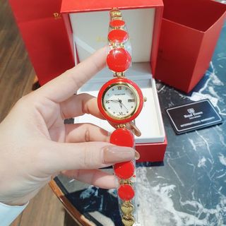 SALE ĐỒNG HỒ NỮ CAO CẤP CATIE MÁY NHẬT DÂY GIẢ ĐÁ PHONG THUỶ