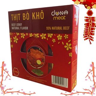 Hộp Quà Tết - Khô Bò Dona Meat - Hộp 500gr