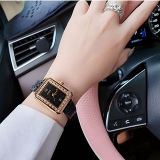 XẢ KHO ĐỒNG HỒ NỮ THỜI TRANG HOT TREND GUEZZ CHIPU DÂY DA KIM TUYẾN