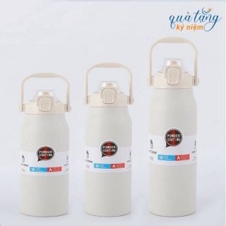 BÌNH GIỮ NHIỆT INOX 1300ML KÈM ỐNG HÚT